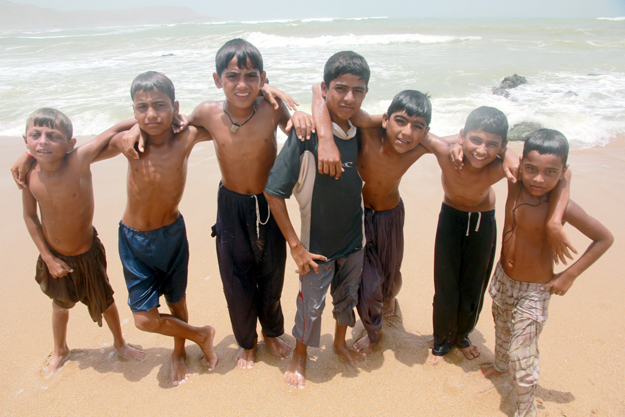 Life is a perpetual holiday for the children of Mubarak Village. PHOTO: ATHAR KHAN/EXPRESS
