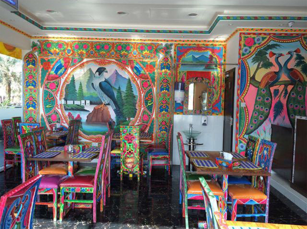 The walls of the restaurant are decorated with truck art paintings along with illustrations of funny characters that add a comic touch to the venue. PHOTO: COURTESY TEAM PHOOLJEE