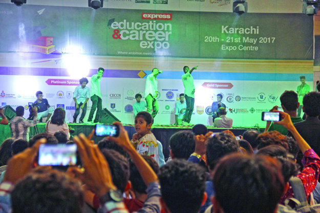 Different activities were organised for participants in Expo Centre's Hall III. PHOTO: AYESHA MIR