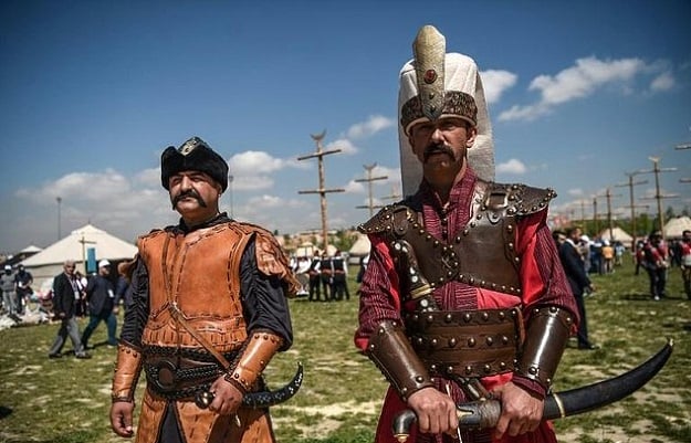 The Turkish government aims to celebrate the glory days of the Ottoman empire with the festival. PHOTO: AFP