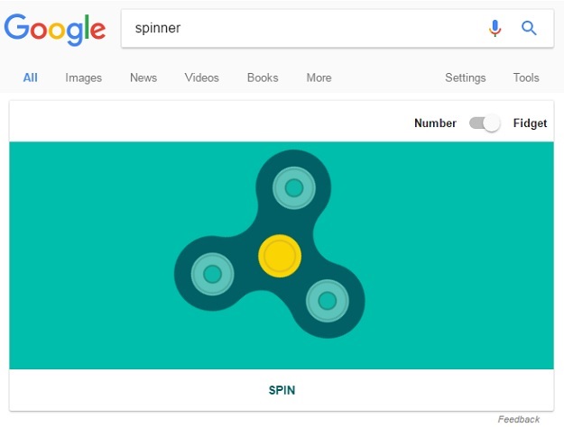 Madness: Google Search now has a built-in fidget spinner