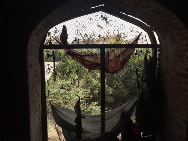 The shrine boasts dozens of bangles tied to window grills. PHOTO: YUSRA SALIM/EXPRESS
