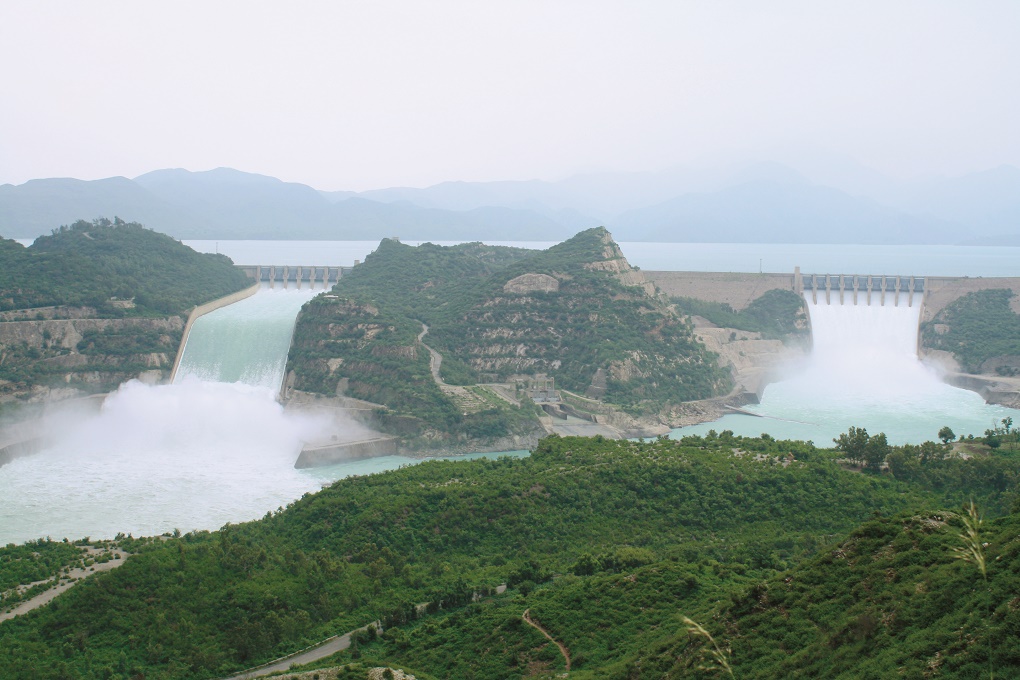 the original tarbela dam completed in 1977 submerged 120 villages the indus cascade would expand on it massively photo courtesyl water and development authority pakistan