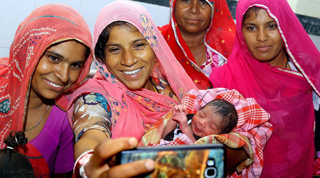 the mother of quot baby gst quot takes a selfie with her photo courtesy pti