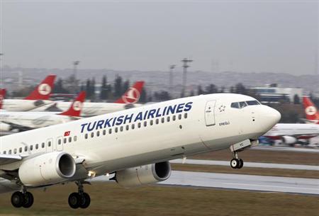 a turkish airlines plane takes off at ataturk international airport in istanbul photo reuters