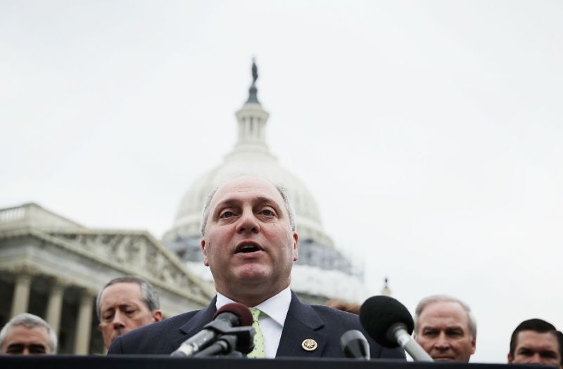 us house majority whip representative steve scalise seen in 2016 and three other people were shot early wednesday at a park in suburban washington as they practiced for a congressional charity baseball game photo afp