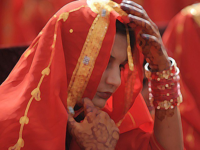 relatives of the 16 year old girl forced her to leave school and go to a nearby village to live with her husband photo afp