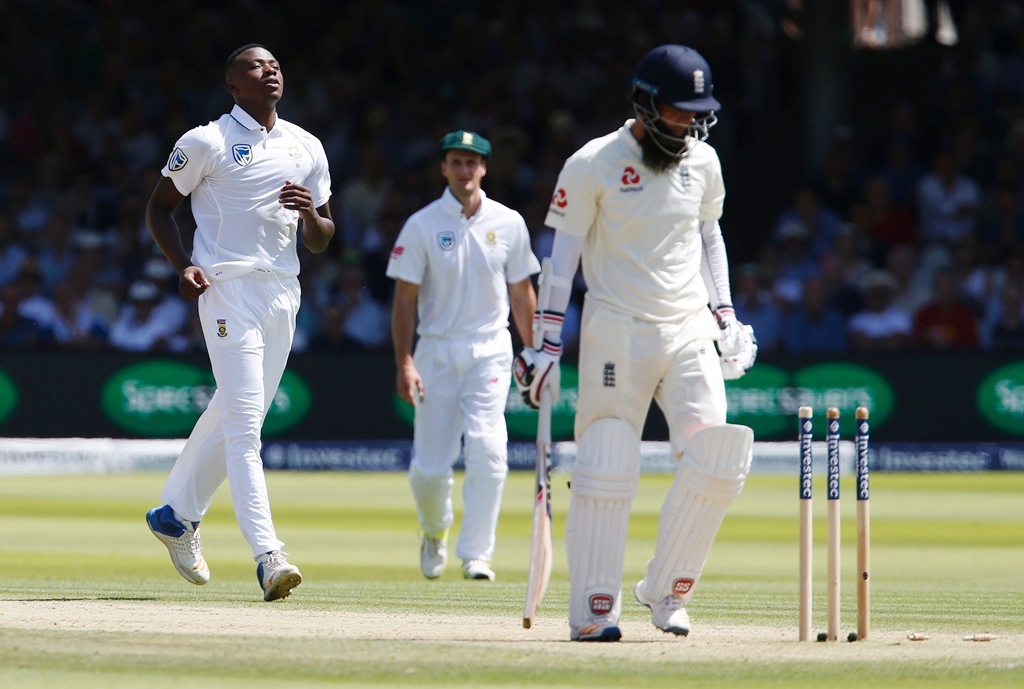 rabada bagged three wickets in his 28 overs for south africa photo afp