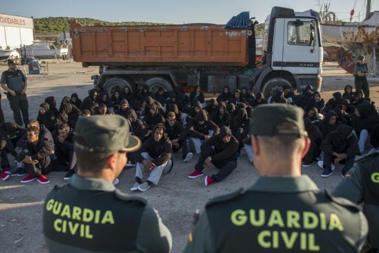 the un refugee agency has warned that unless europe comes up with a solution migrants such as these moroccans rescued in the strait of gibraltar will be left to the mercy of quot mafia networks that take advantage of their desperation photo afp