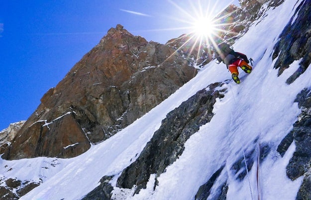 climbers climb to camp 2 on the kinshofer route the day the photographer reveived the last sms from alberto zerain while climbing nanga parbat pakistan photo reuters