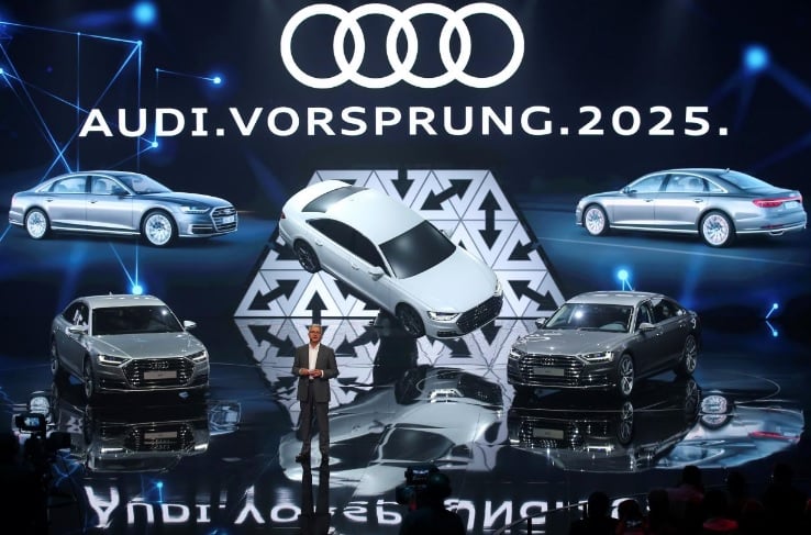 audi seeks to eclipse emissions scandal with new technology packed a8 car