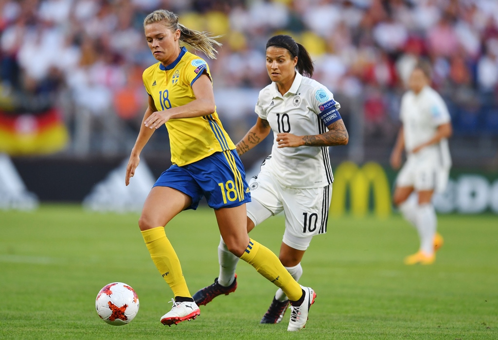 germany versus sweden women 039 s euro match photo afp