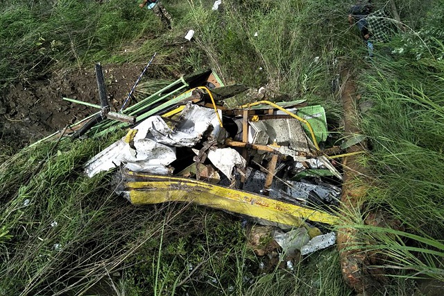 the wreckage of a bus lies in a gorge following an accident near the indian town of rampur on july 20 2017 at least 28 people were killed july 20 after a bus plunged into a deep gorge in a himalayan region of northern india popular with tourists police said the accident occurred around 100 kilometres 62 miles from the hill resort of shimla in himachal pradesh state said police superintendent soumiya sambasiva photo afp