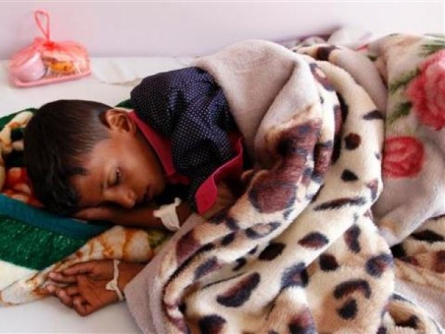 a yemeni boy receives treatment at a hospital in the capital sana a on october 11 2016 photo afp