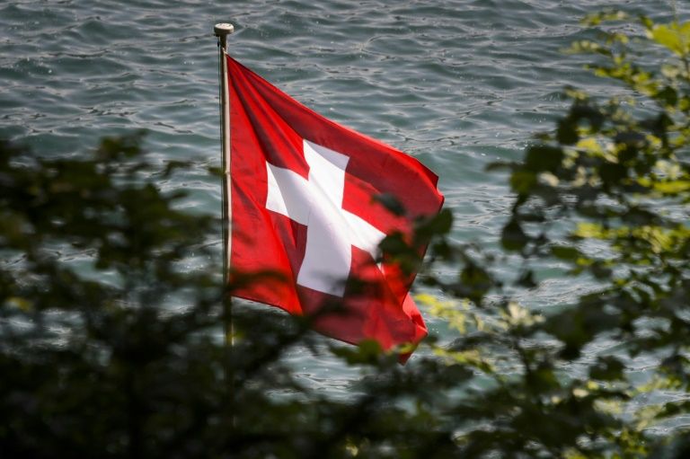 a swiss flag photo afp