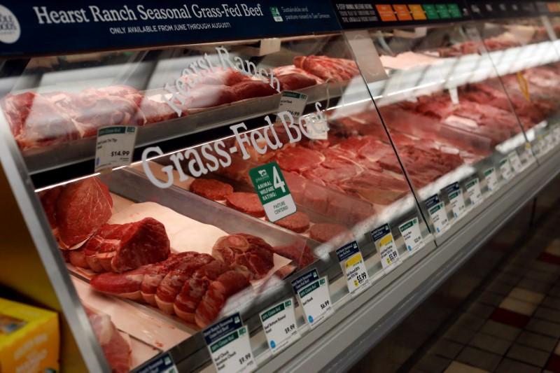 grass fed beef products are pictured at a whole foods market in pasadena california u s july 24 2017 photo reuters