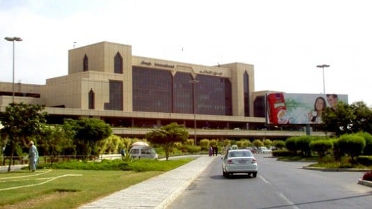 jinnah international airport karachi photo file
