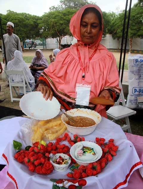 Many Bohra women put up stalls at the bazaar. PHOTO: EXPRESS