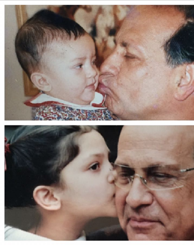 Salman Taseer with grand daughter Meera PHOTO: SARATASEER