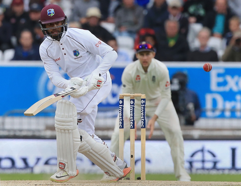 glimmer of hope west indies set a seemingly imposing 322 for victory finished on 322 for five thanks in large parts to hope who contributed 118 not out following his first innings 147 photo afp