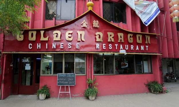 A view of the facade of a Chinese restaurant catering to the growing Chinese population in Islamabad, Pakistan. PHOTO: REUTERS