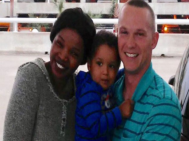 Guthrie Stewart Kees with his wife Lannete Wangechi Kees and two-year-old boy. PHOTO: SHANEL KHALIQ 
