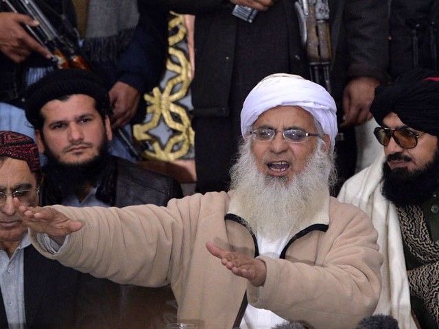 Authorities had recently stopped the firebrand cleric and the Shuhada Foundation from holding events at Lal Masjid. PHOTO: AFP/File