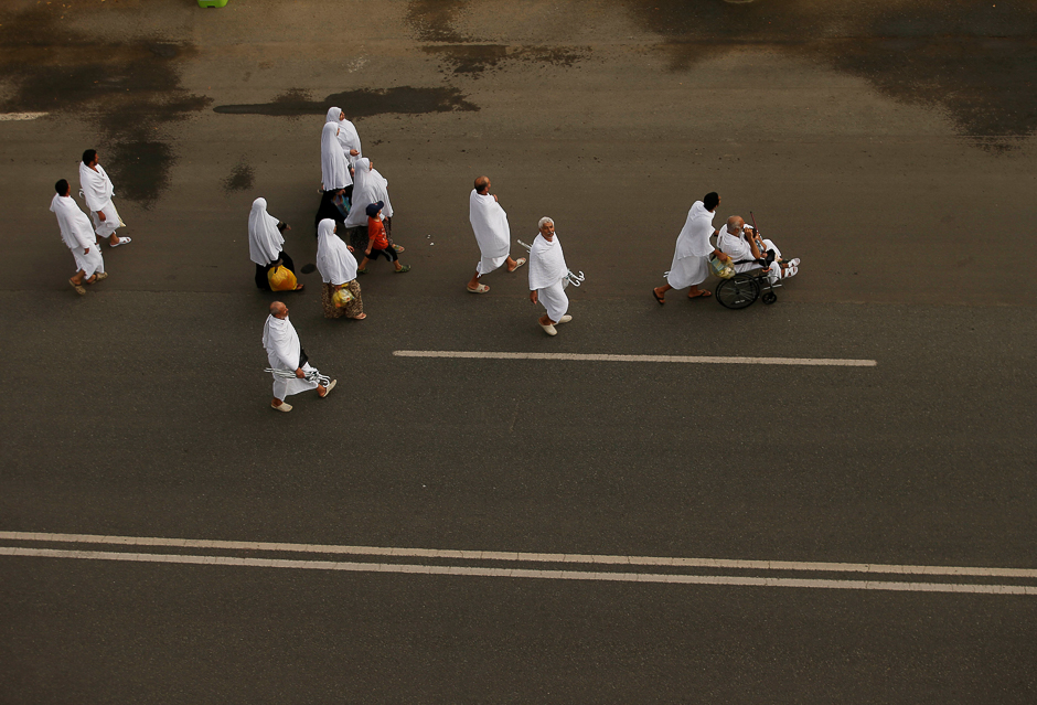 Pilgrims make their way on the first day of Hajj in Arafat, Saudi Arabia. PHOTO: REUTERS