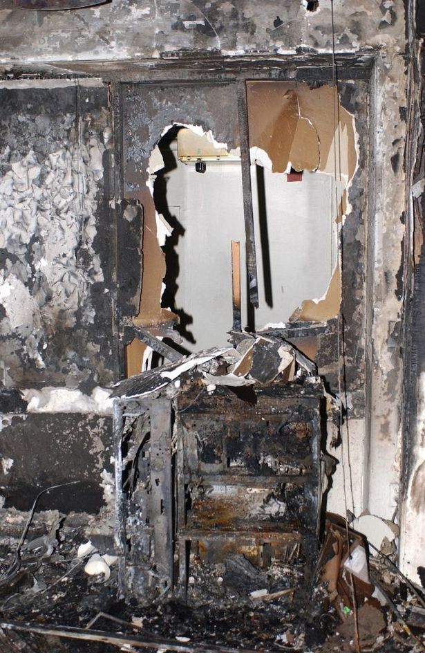 View of a damaged office on the fifth floor of the Pentagon. PHOTO: US AirForce