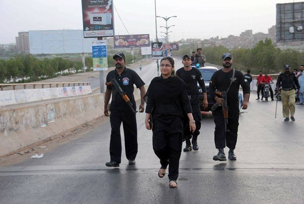 Without caring for misogynistic attitude that prevailed in her surroundings, ASP Suhai Aijaz proved that women can be successful police officers. PHOTO: COURTESY HUDA BHURGARI