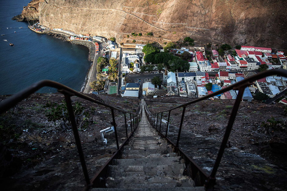 A picture from a hill shows a general view of Saint Helena's capital Jamestown, on the British Overseas Territory of Saint Helena. PHOTO: AFP