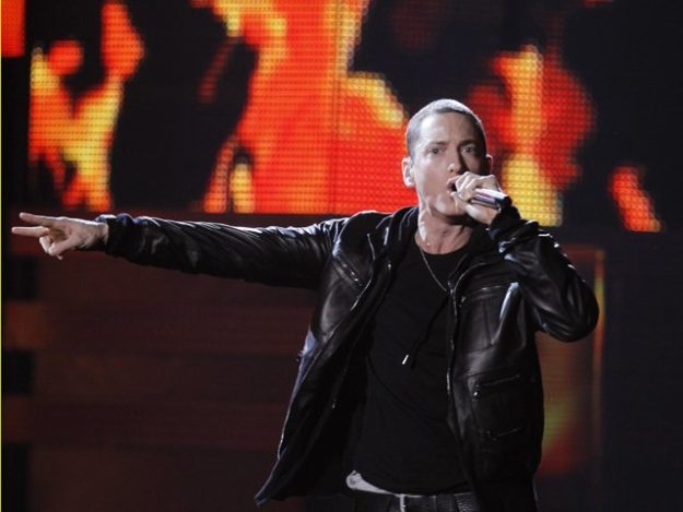 In this file photo, Eminem performs 