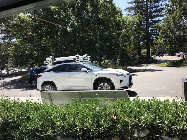 Various users have spotted what could be Apple's autonomous vehicle PHOTO: TWITTER