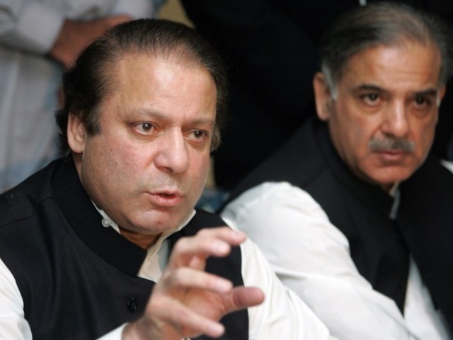 PM Nawaz and Punjab CM Shehbaz Sharif. PHOTO: AFP