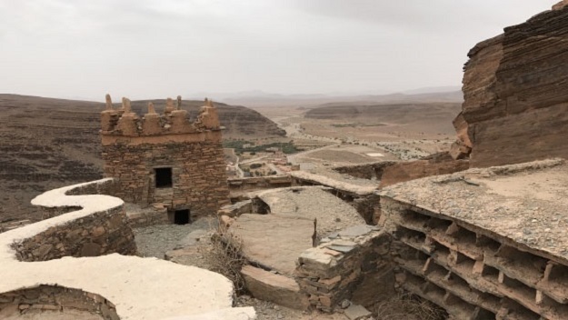 A picture taken inside the museum in the village of Amtoudi near the city of Tiznit shows a view of a fortified village rehabilitated by a Moroccan architect committed to traditions and the environment. PHOTO: AFP