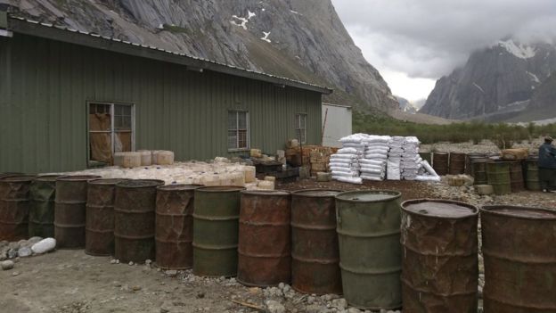 Kerosene is crucial to keeping the military posts going. PHOTO COURTESY: BBC