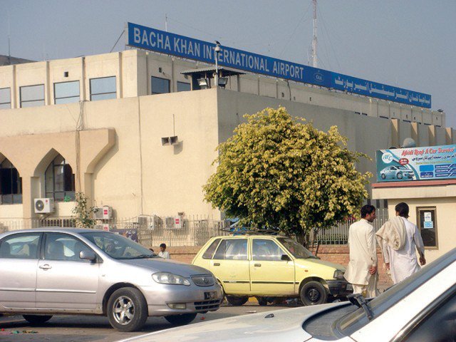 bacha khan international airport photo express file