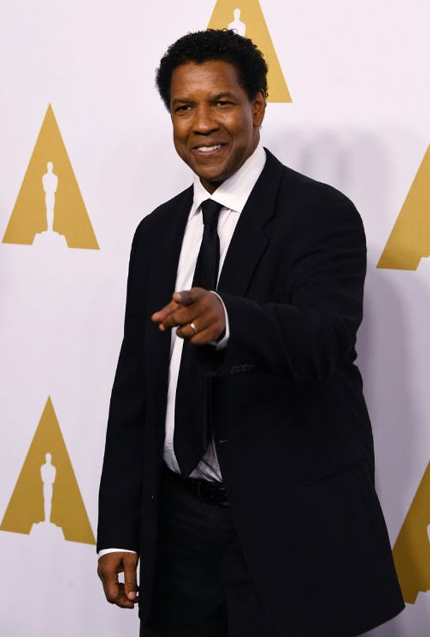 Actor-filmmaker Denzel Washington picked up his 8th Oscar nomination for acting -- a record for black actors PHOTO: AFP