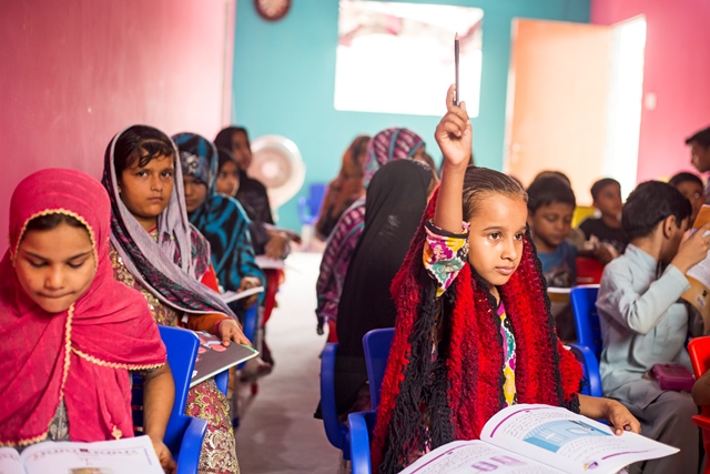 Children between five to 16 years of age are taught Urdu, English and Maths at the cafÃ©. PHOTO: COURTESY ARADO
