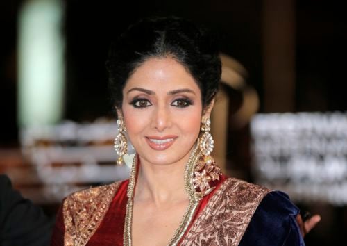 FILE - In this Dec. 1, 2012 file photo, Indian actress Sridevi arrives at the Marrakech International Film Festival in Marrakech, at the Marrakech Congress Palace. Sridevi, Bollywoodâs leading lady of the 1980s and â90s who redefined stardom for actresses in India, has died at age 54. The actress, known by one name, was described as the first female superstar in Indiaâs male-dominated film industry. Her brother-in-law Sanjay Kapoor speaking to the Indian Express online confirmed she died Saturday, Feb. 24, 2018, in Dubai due to cardiac arrest.(AP Photo/Lionel Cironneau, File)