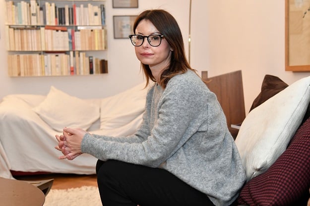 In this file photo taken on February 7, 2018 Italian lawyer Lucia Annibali, current candidate for Italy's Democratic Party (PD, Partito Democratico) for the upcoming March general elections in the Piedmont region, poses during an interview with AFP in Rome. Lucia Annibali, who was disfigured after an acid attack organised by her ex-lover in 2013, became a symbol in the battle against femicide and violence against women in Italy. PHOTO: AFP