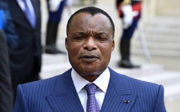 President Denis Sassou. PHOTO: AFP