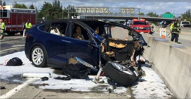 tesla says crashed vehicle had been on autopilot prior to accident