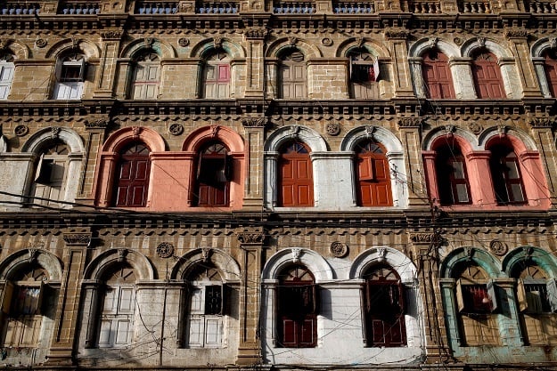 A residential building, built in the British colonial period, stands in Karachi, Pakistan, February 20, 2018. PHOTO: Reuters