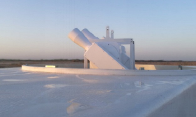 A telescope unit forming part of the Chinese tracking system, deployed at Pakistan's missile testing facility. PHOTO COURTESY: SOUTH CHINA MORNING POST
