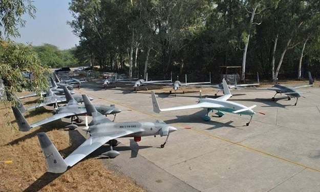 Pakistan-manufactured drones. PHOTO: ISPR