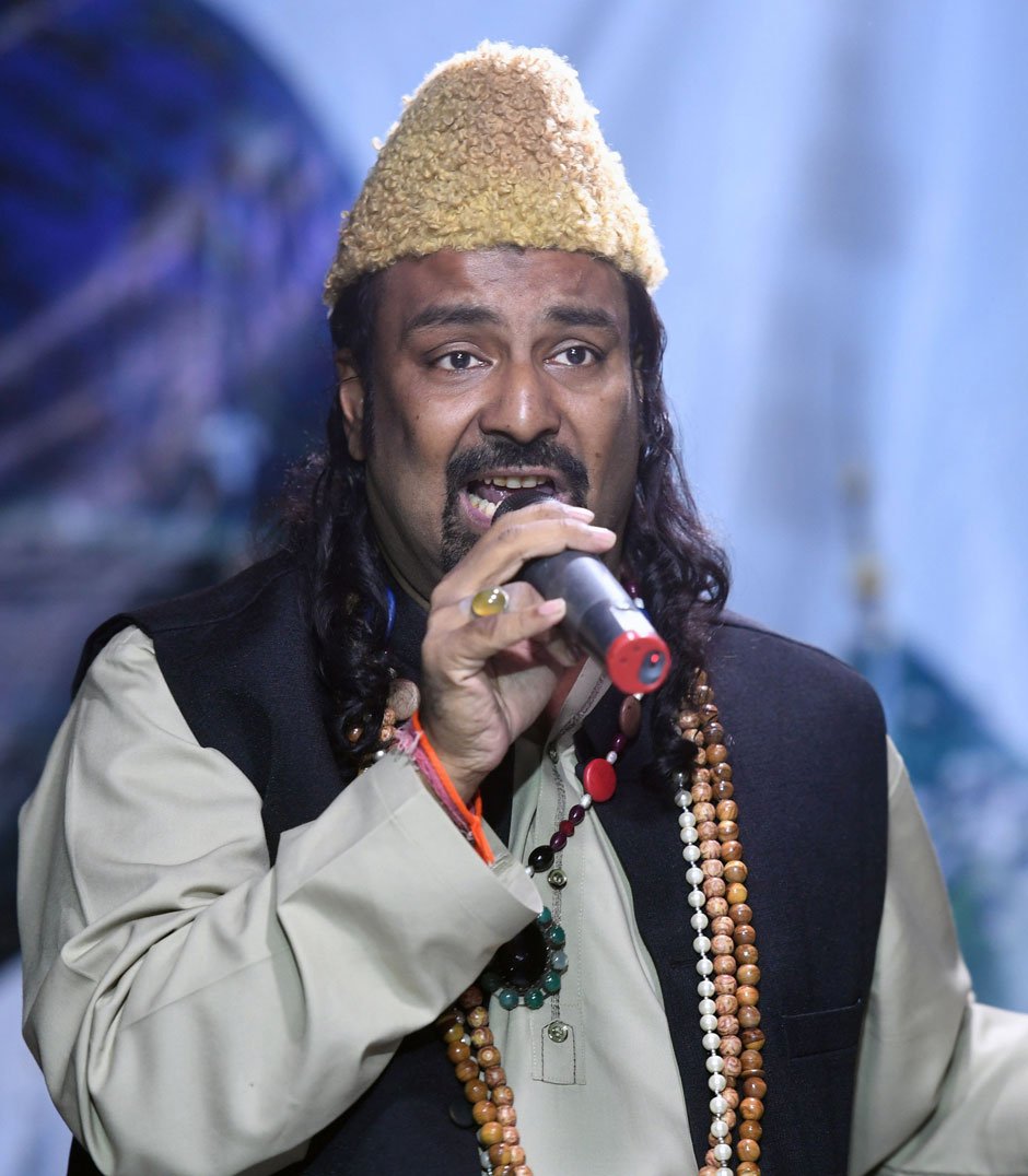 Talha Sabri performs during an event in Karachi. Talha Sabri performs during an event in Karachi. PHOTO: AFP