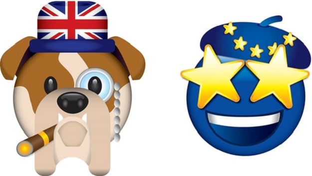 Brexit Bulldog and Starry Blue. PHOTO: Guardian Design Team