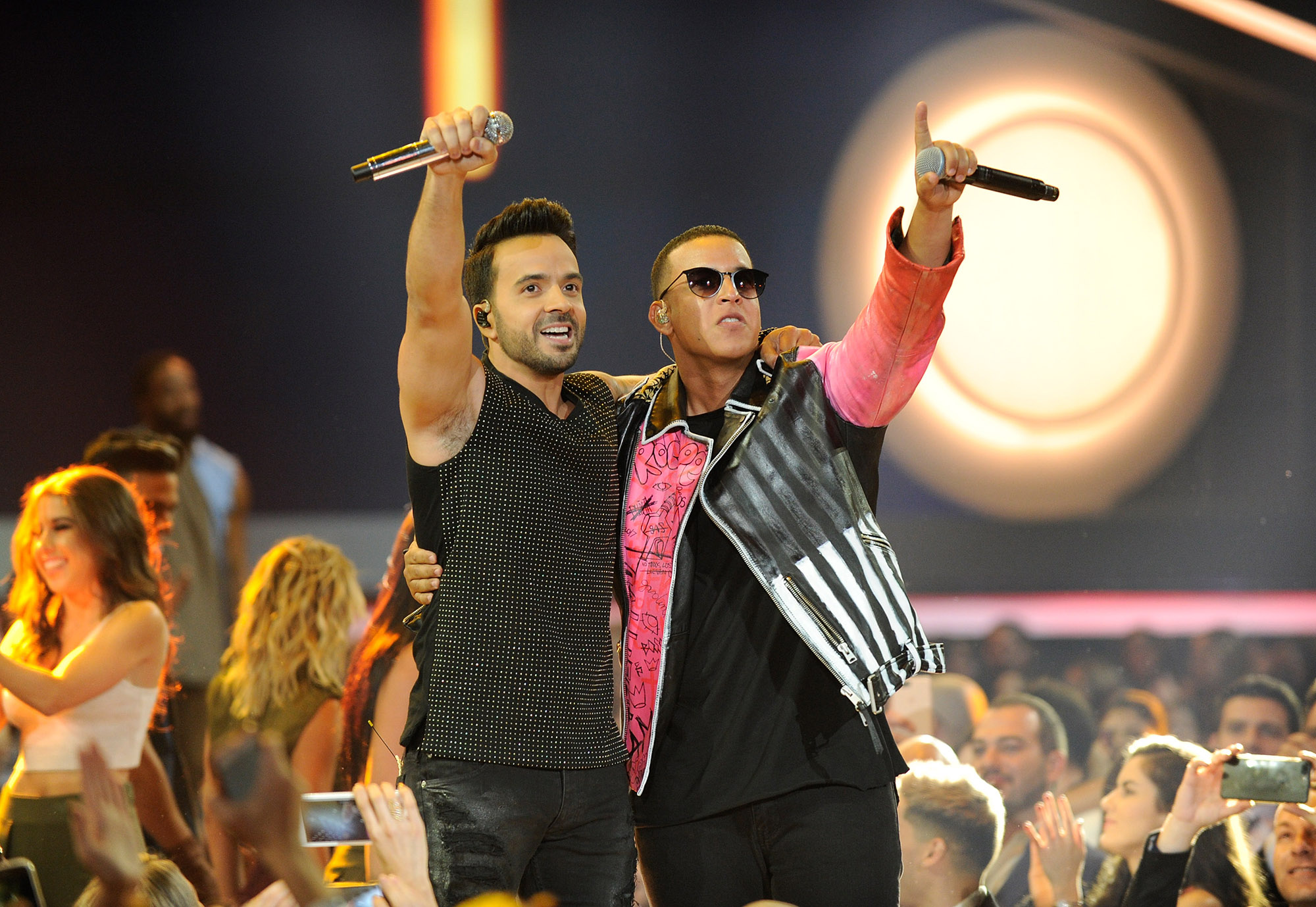 CORAL GABLES, FL - APRIL 27: Luis Fonsi and Daddy Yankee perform onstage at the Billboard Latin Music Awards at Watsco Center on April 27, 2017 in Coral Gables, Florida. (Photo by Sergi Alexander/Getty Images)