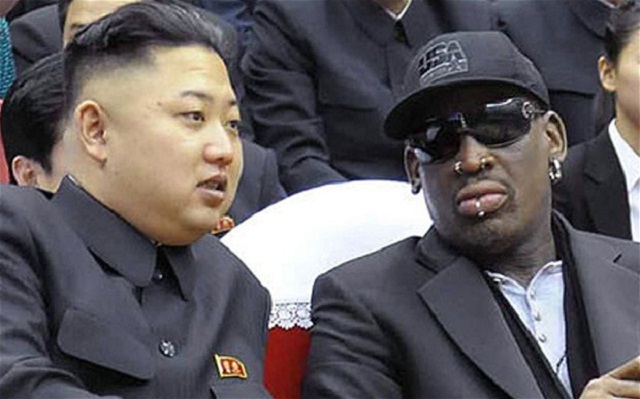 Kim Jong Un and Dennis Rodman. PHOTO: AFP